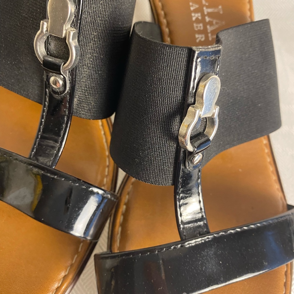 Black Patent Leather Women's Sandals